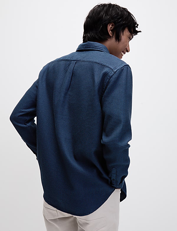 Pure Cotton Textured Shirt