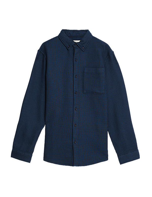 Pure Cotton Textured Shirt