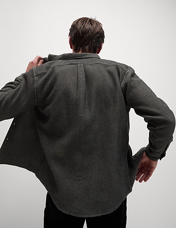 Pure Cotton Textured Shirt