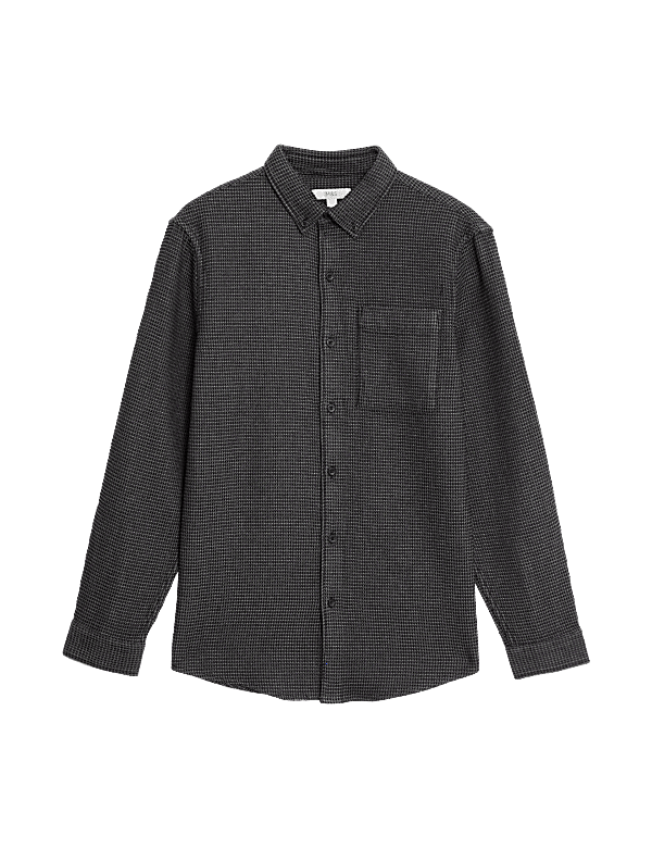 Pure Cotton Textured Shirt