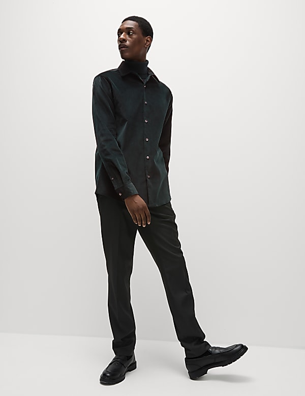 Cotton Rich Velour Shirt