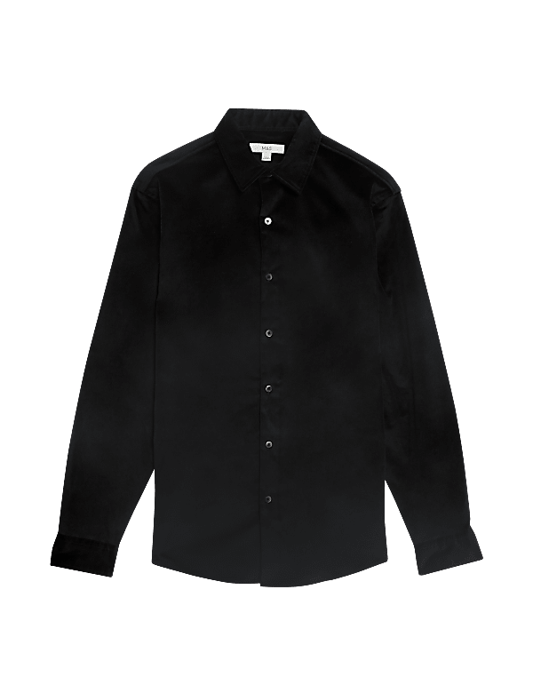 Cotton Rich Velour Shirt