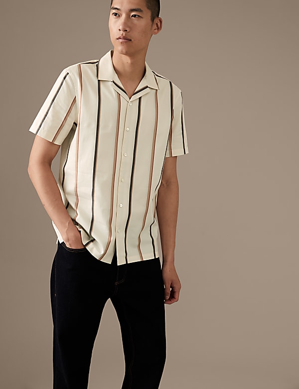 Pure Cotton Striped Shirt