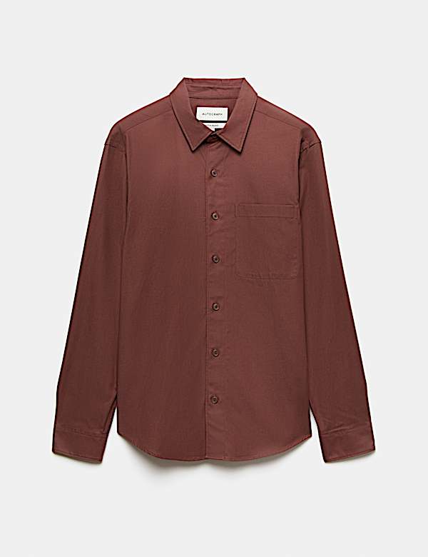 Lyocell Blend Regular Fit Shirt