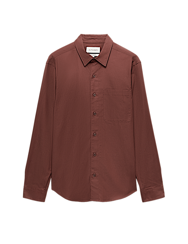Lyocell Blend Regular Fit Shirt
