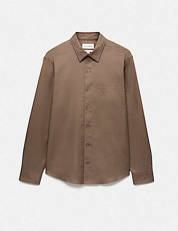 Lyocell Blend Regular Fit Shirt