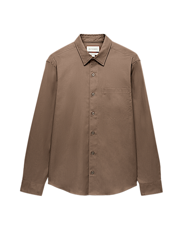 Lyocell Blend Regular Fit Shirt