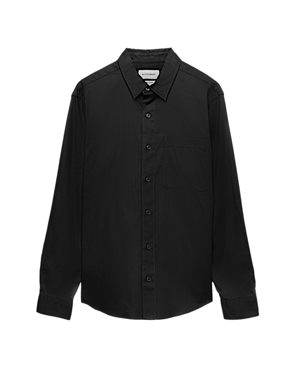Lyocell Blend Regular Fit Shirt