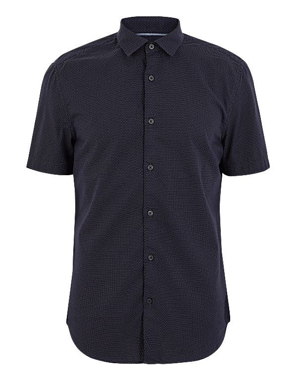 Pure Cotton Polka Dot Shirt