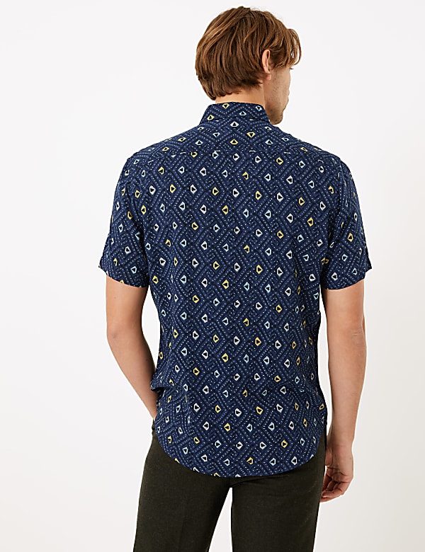 Aztec Diamond Print Shirt