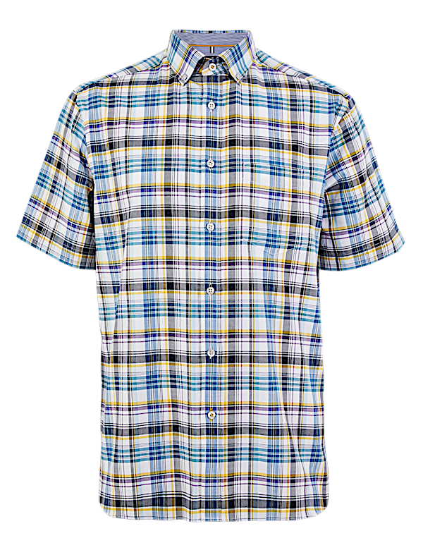 Pure Cotton Checked Shirt