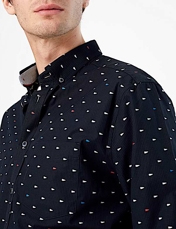 Pure Cotton Printed Shirt