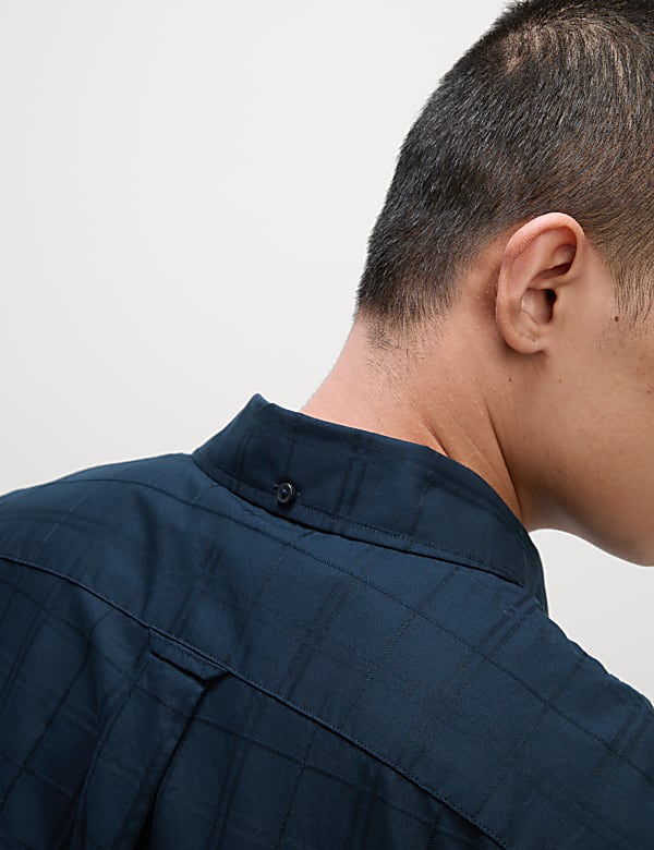 Easy Iron Pure Cotton Textured Shirt