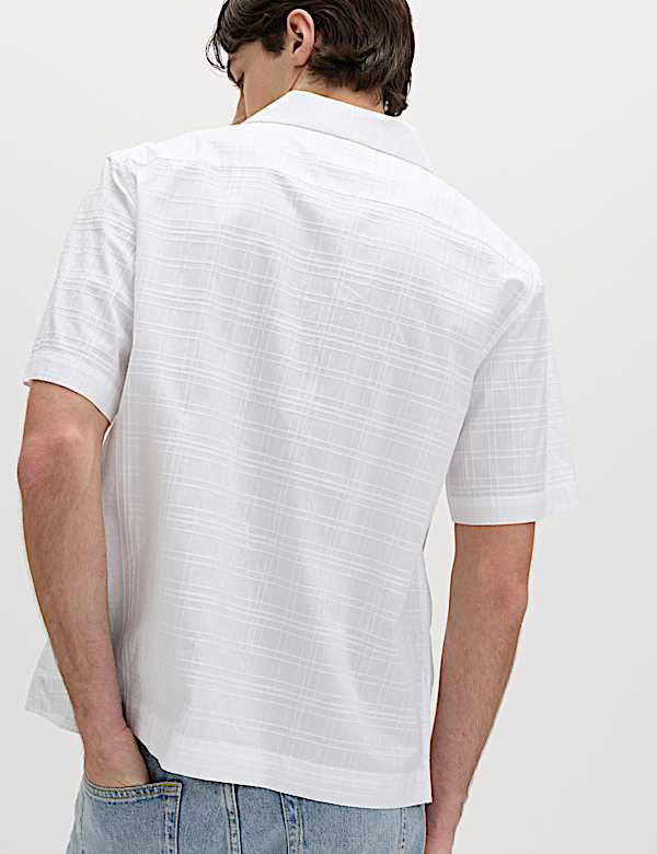 Regular Fit Pure Cotton Short Sleeve Shirt - SI