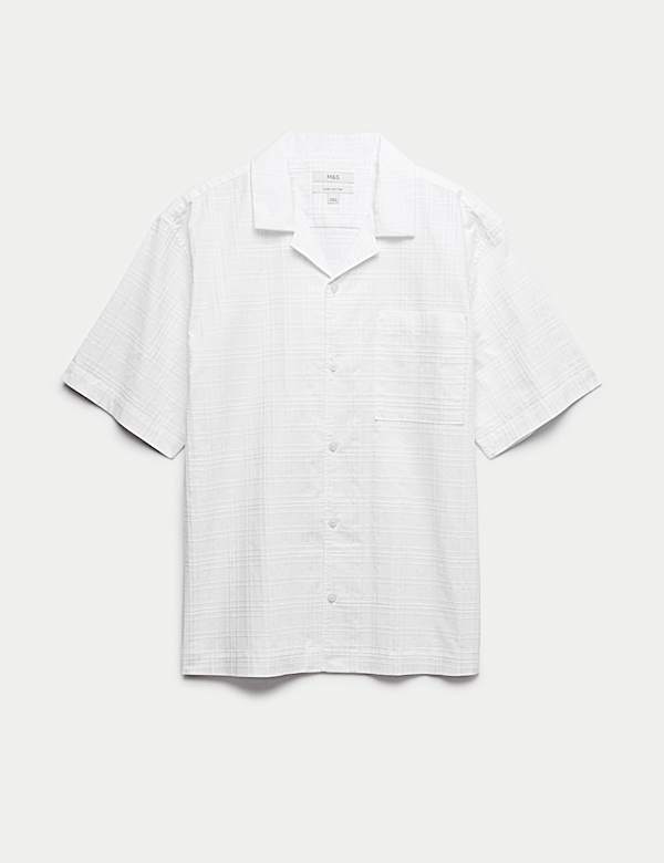 Regular Fit Pure Cotton Short Sleeve Shirt - SI