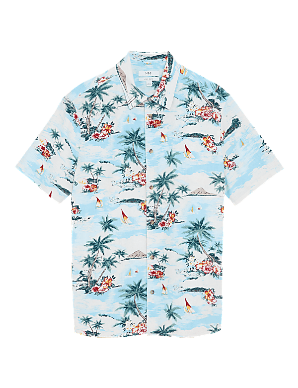 Linen Hawaiian Shirt