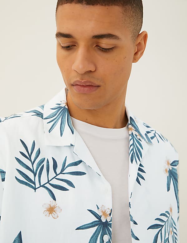 Linen Floral Shirt