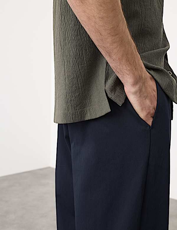 Regular Fit Crinkle Seersucker Shirt