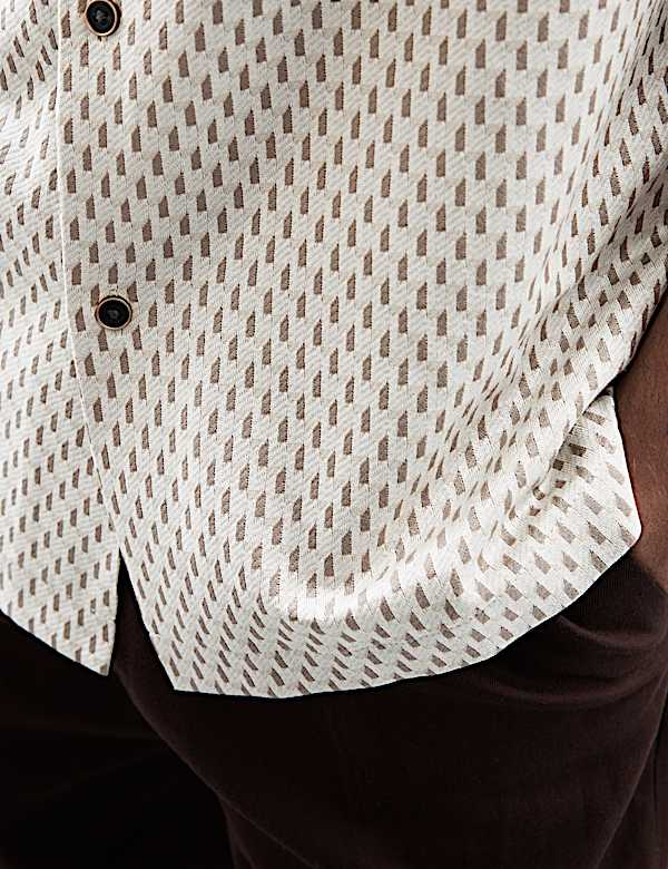 Regular Fit Pure Cotton Short Sleeve Shirt