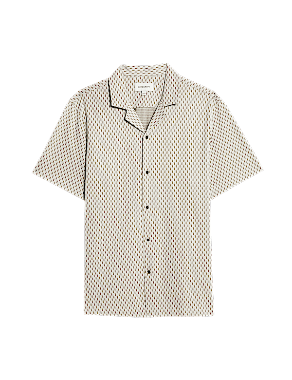 Regular Fit Pure Cotton Short Sleeve Shirt