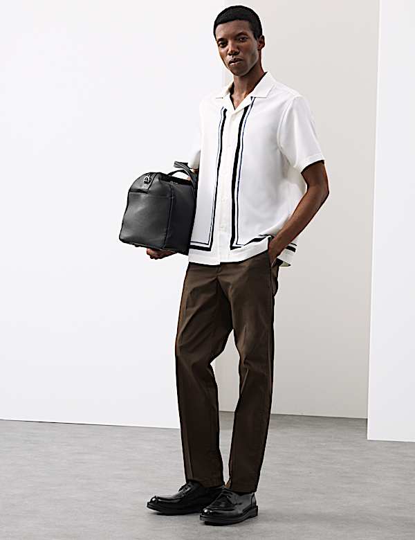 Regular Fit Border Print Shirt