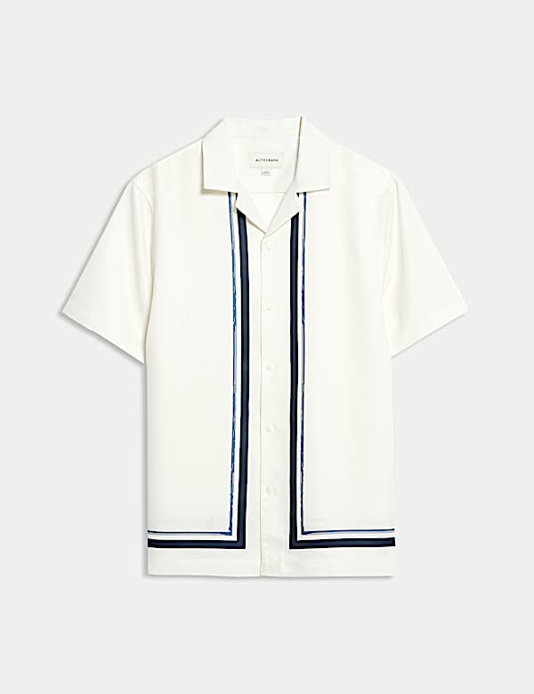 Regular Fit Border Print Shirt