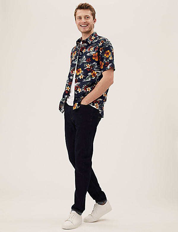 Linen Rich Hawaiian Shirt