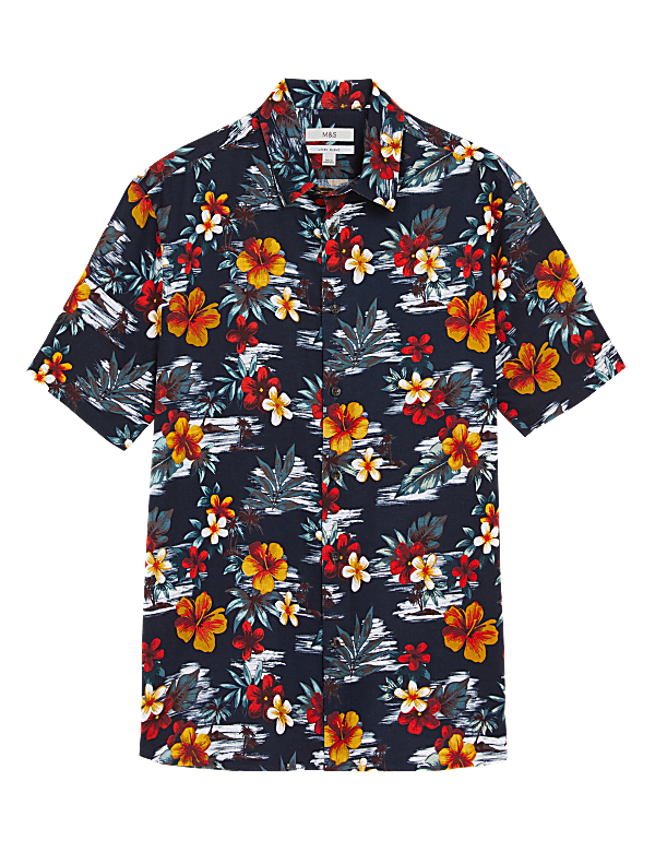 Linen Rich Hawaiian Shirt