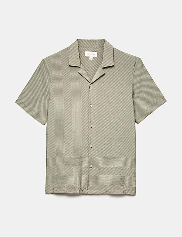 Kurzarm-T-Shirt mit geometrischem Muster - AT