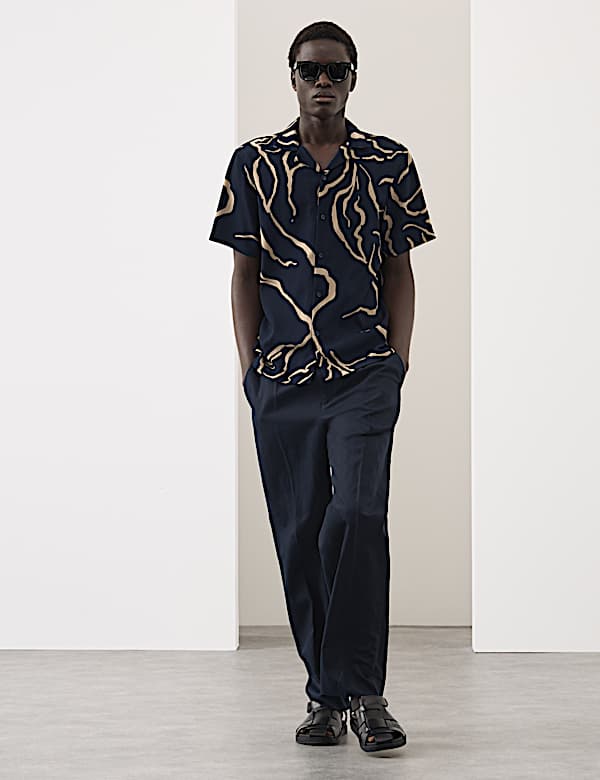 Regular Fit Printed Short Sleeve Shirt