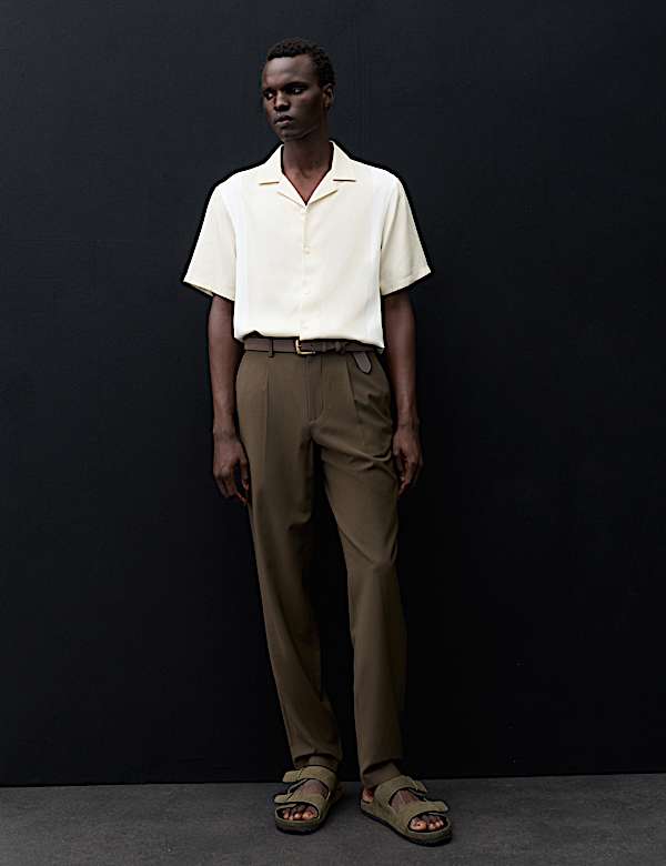 Regular Fit Printed Short Sleeve Shirt - DK