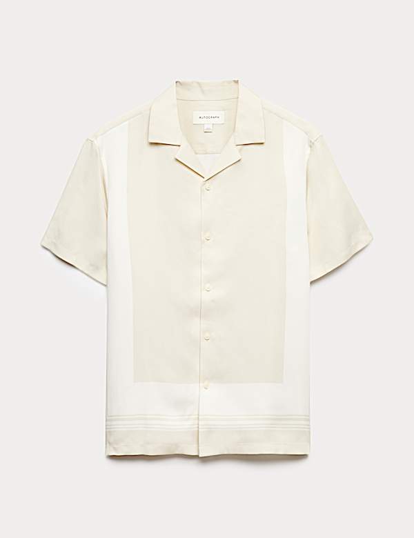 Regular Fit Printed Short Sleeve Shirt - DK