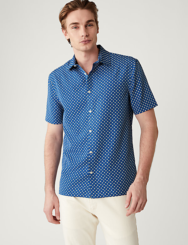 Geometric Print Shirt