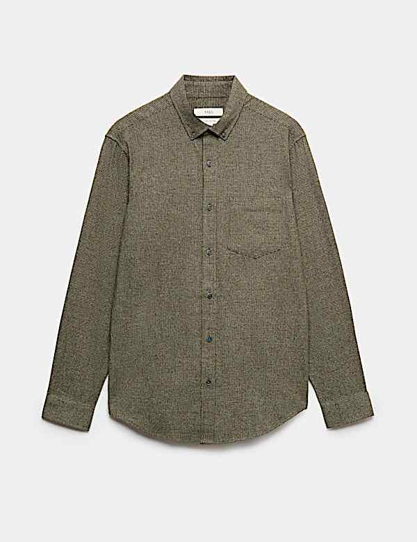 Pure Cotton Flannel Shirt - GR