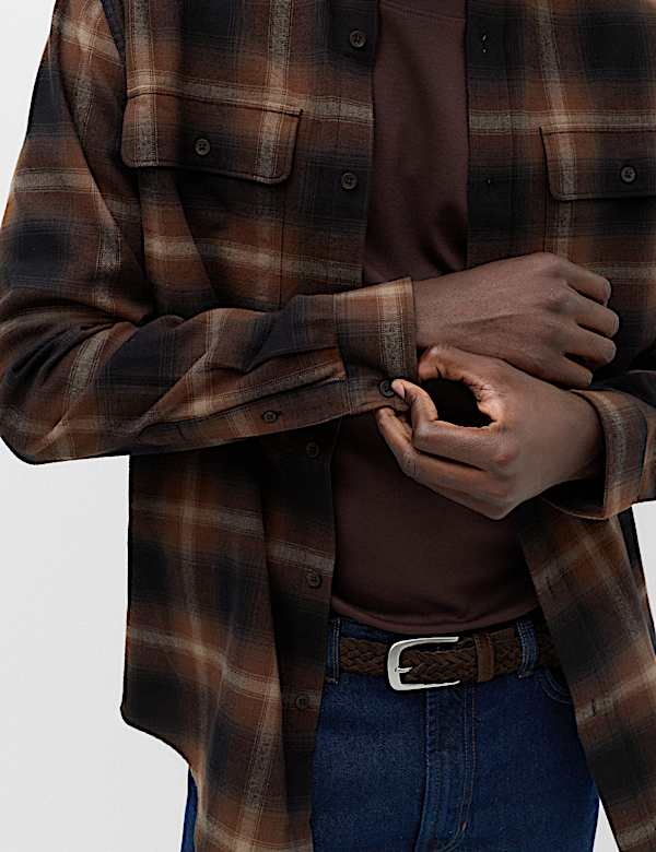 Pure Cotton Flannel Shirt