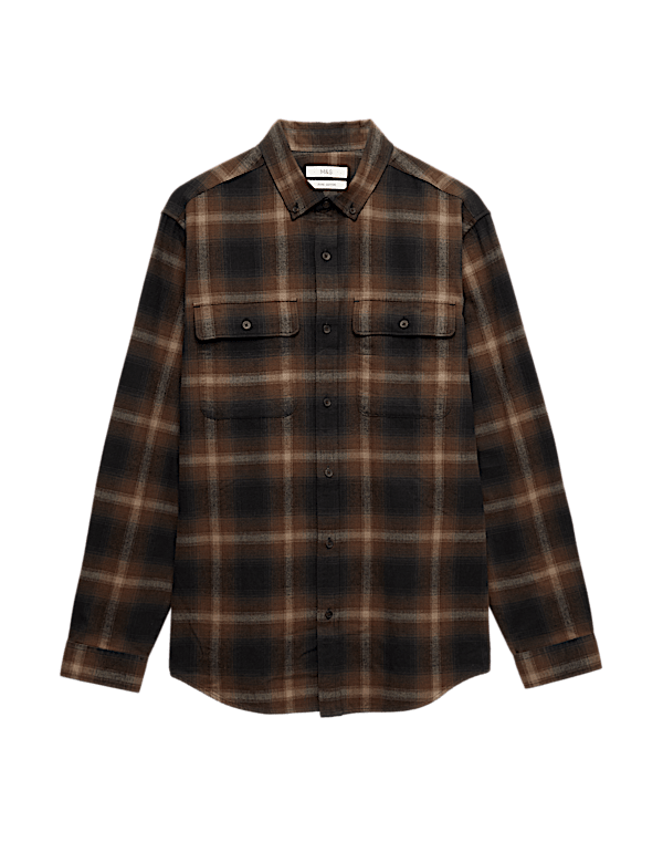 Pure Cotton Flannel Shirt
