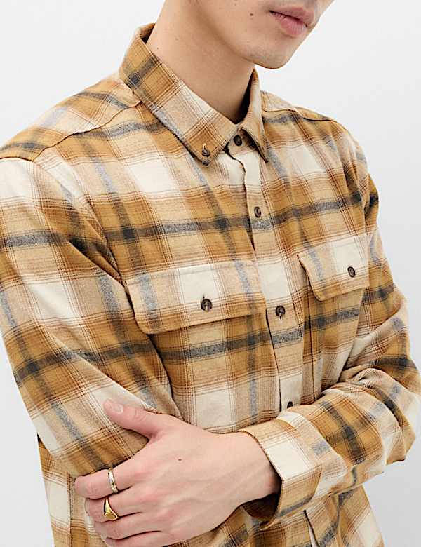 Pure Cotton Flannel Shirt