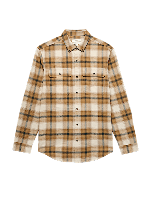 Pure Cotton Flannel Shirt