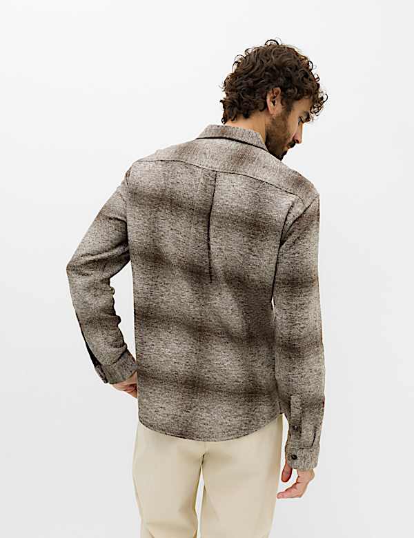Pure Cotton Grindle Flannel Shirt - MV