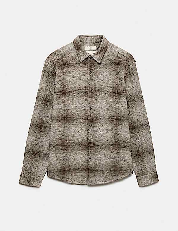 Pure Cotton Grindle Flannel Shirt - MV