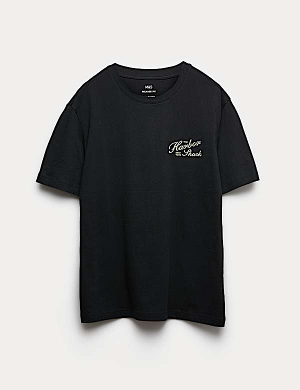 Pure Cotton Harbor Shack Graphic T-Shirt - KG