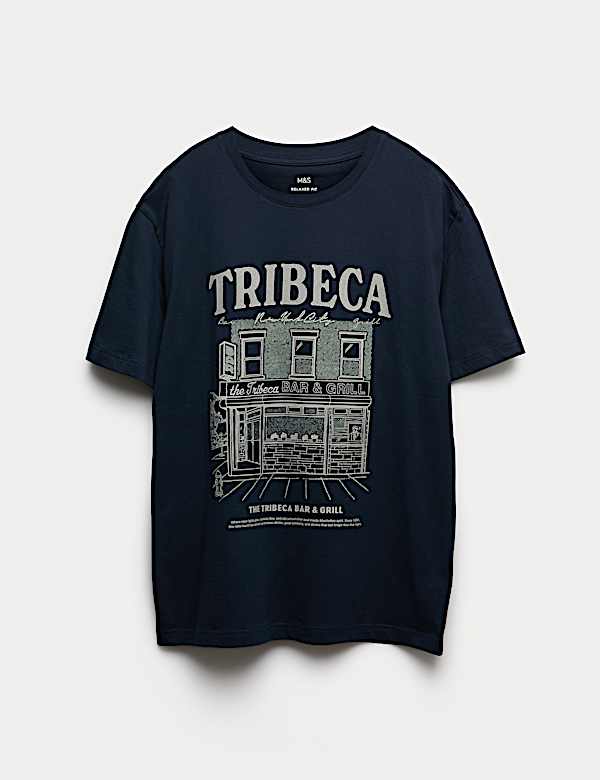 Pure Cotton Tribeca Graphic T-Shirt - DE