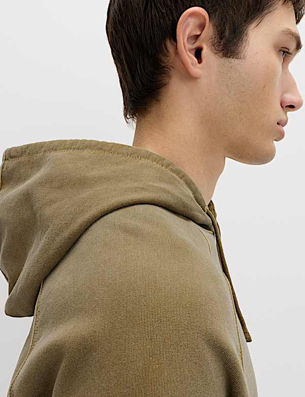 Pure Cotton Garment Dyed Hoodie - TW