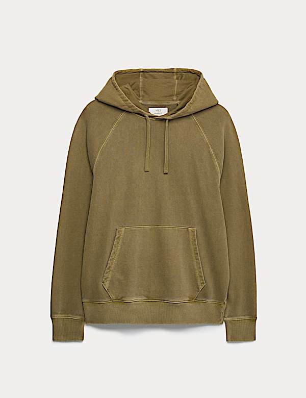 Pure Cotton Garment Dyed Hoodie - TW
