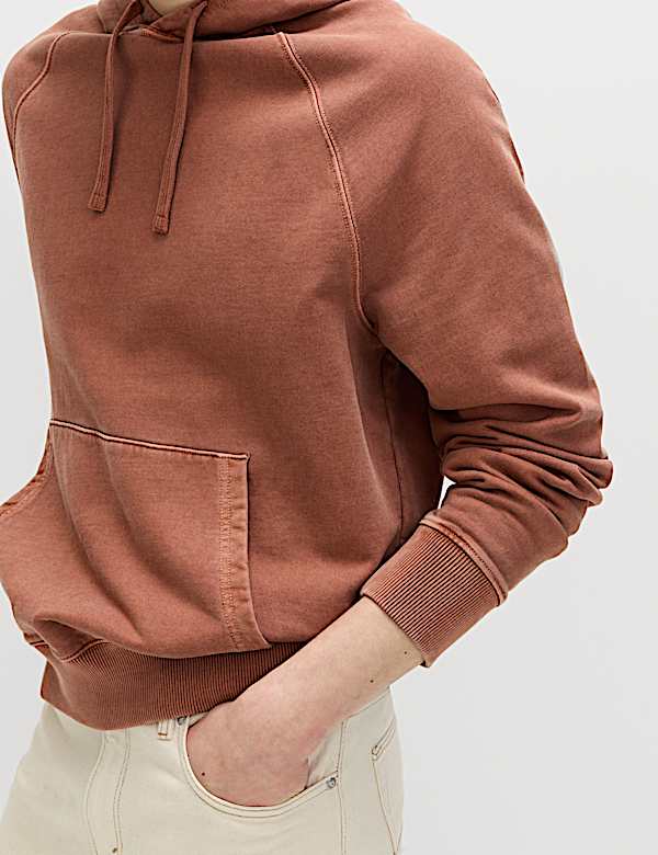 Pure Cotton Garment Dyed Hoodie - PL