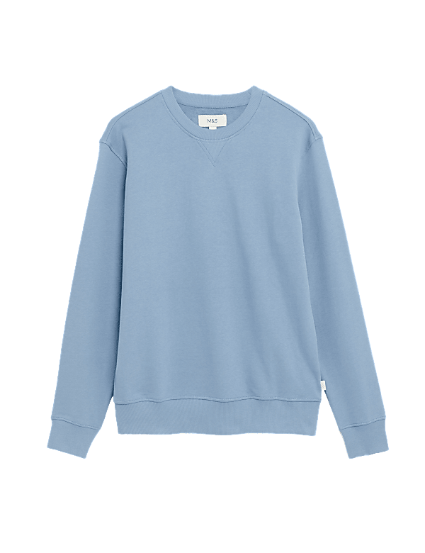 Pure Cotton Crew Neck Sweatshirt
