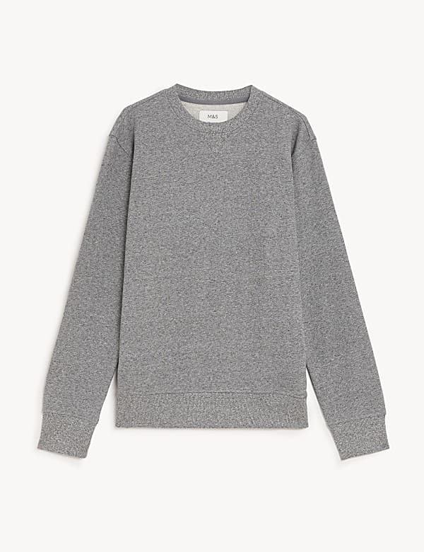 Sweat 100 % coton à encolure ronde - FR