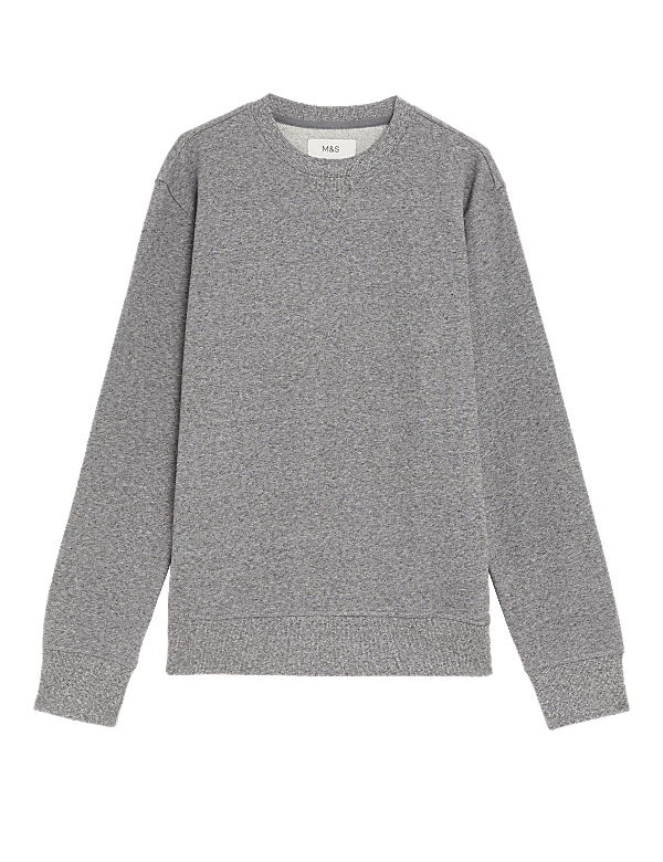 Pure Cotton Crew Neck Sweatshirt