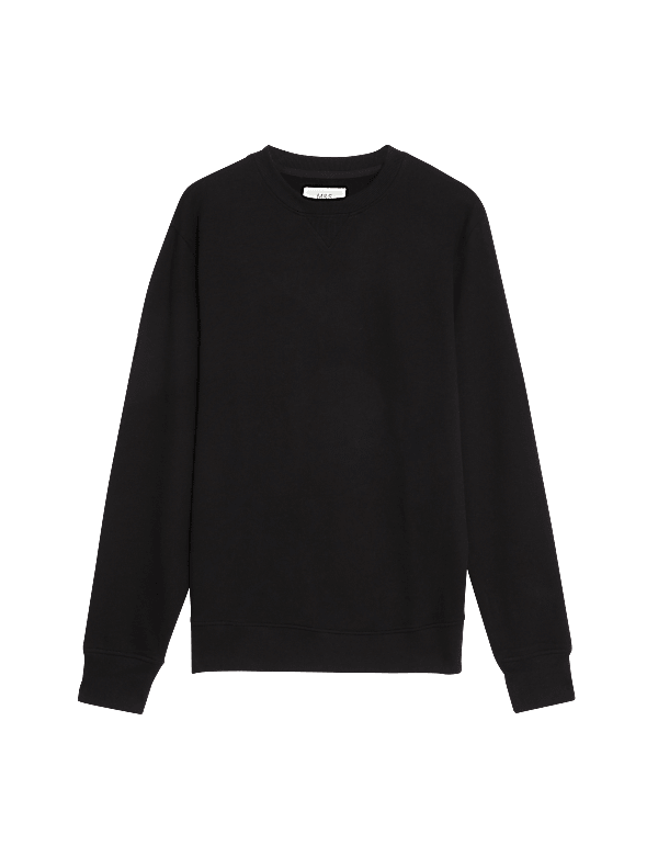 Pure Cotton Crew Neck Sweatshirt