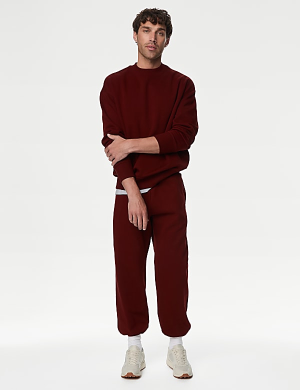 Oversized Cotton Rich Crew Neck Sweatshirt